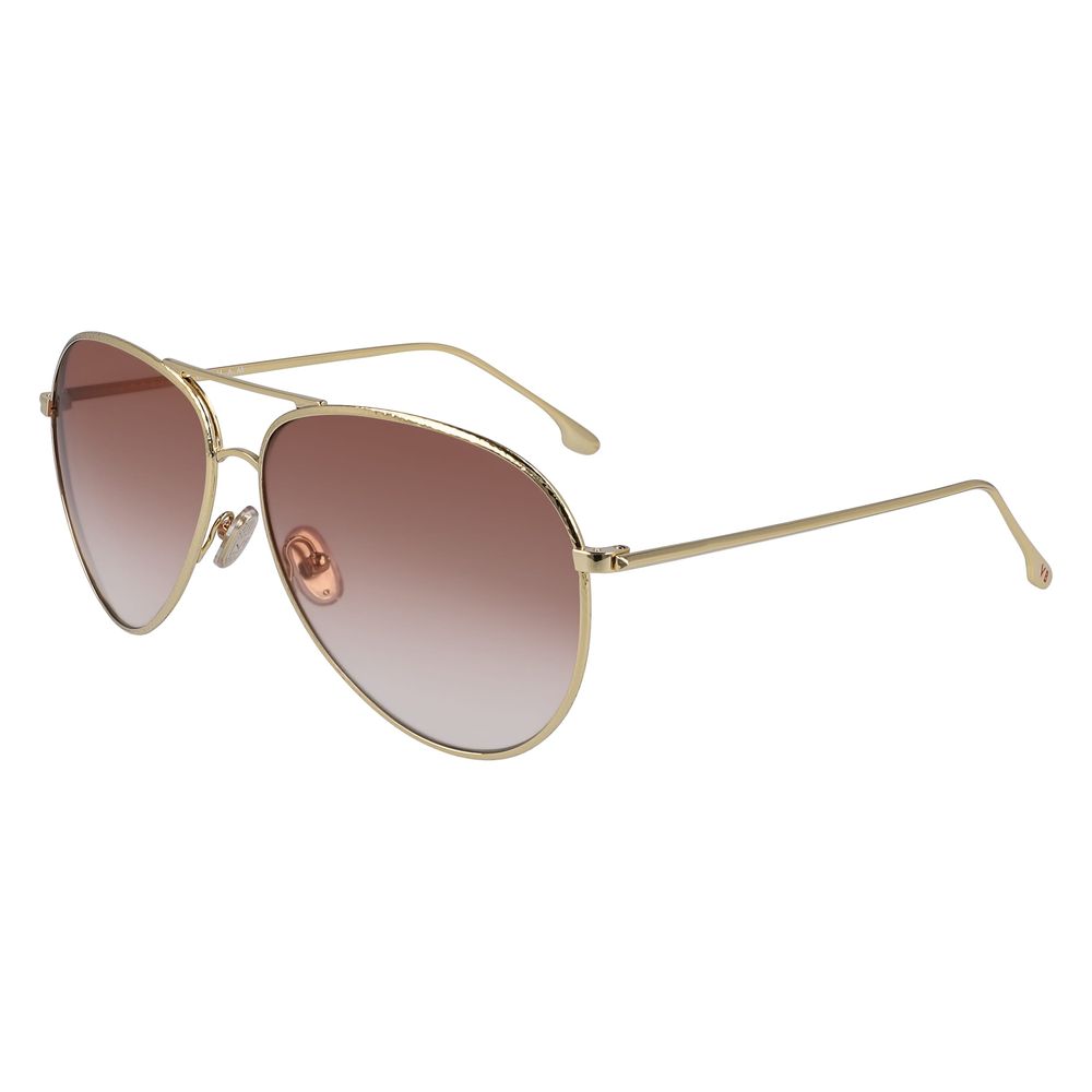 Victoria Beckham Sonnenbrille aus Goldmetall