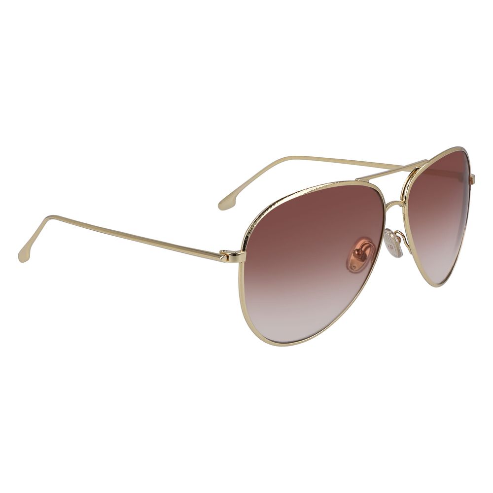 Victoria Beckham Sonnenbrille aus Goldmetall