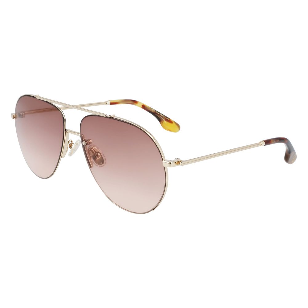 Victoria Beckham Sonnenbrille aus Goldmetall