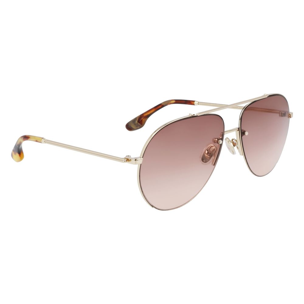 Victoria Beckham Sonnenbrille aus Goldmetall