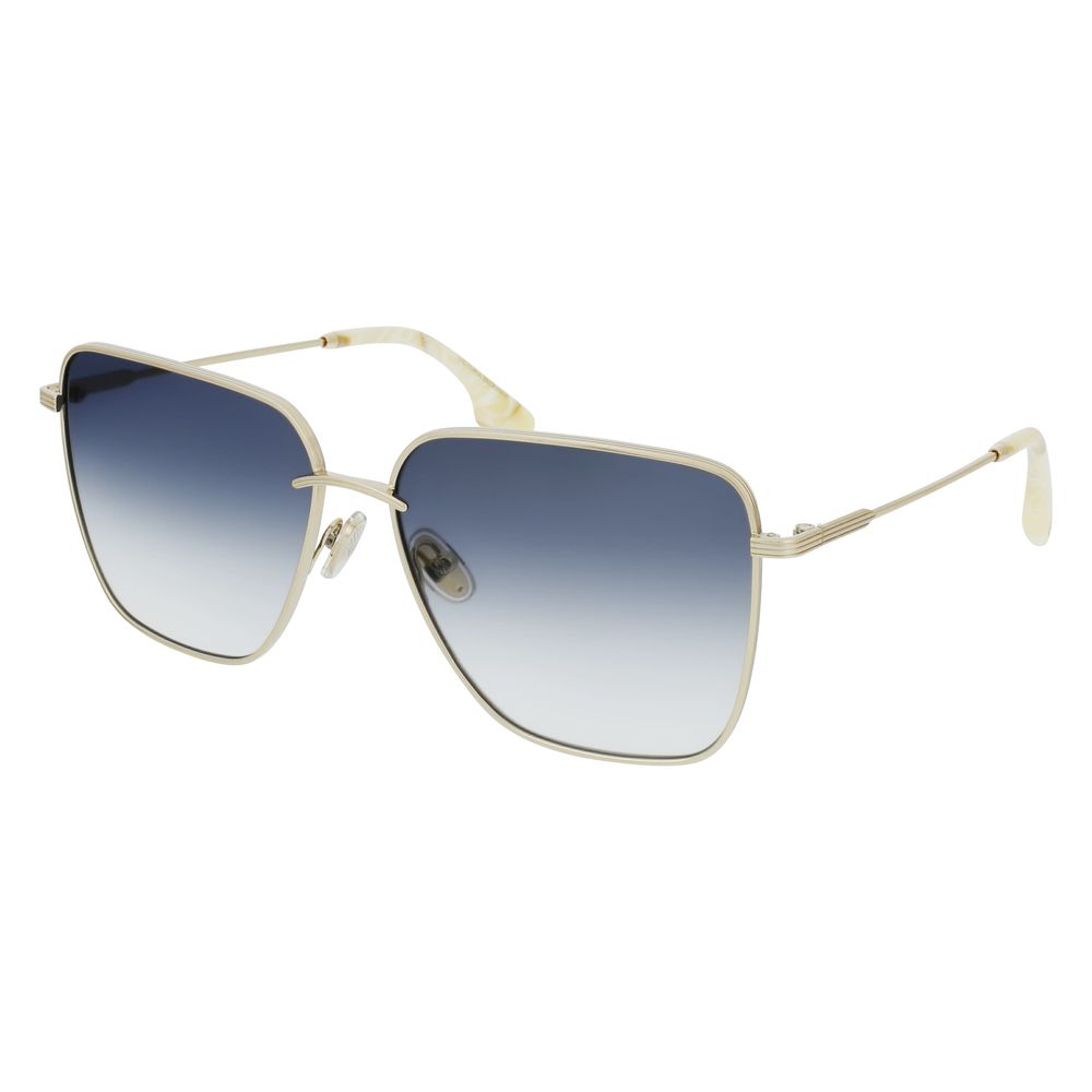 Victoria Beckham Sonnenbrille aus Goldmetall