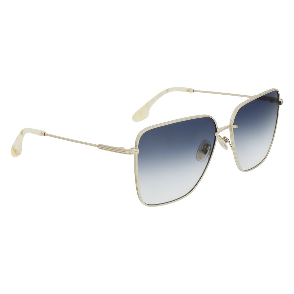 Victoria Beckham Sonnenbrille aus Goldmetall