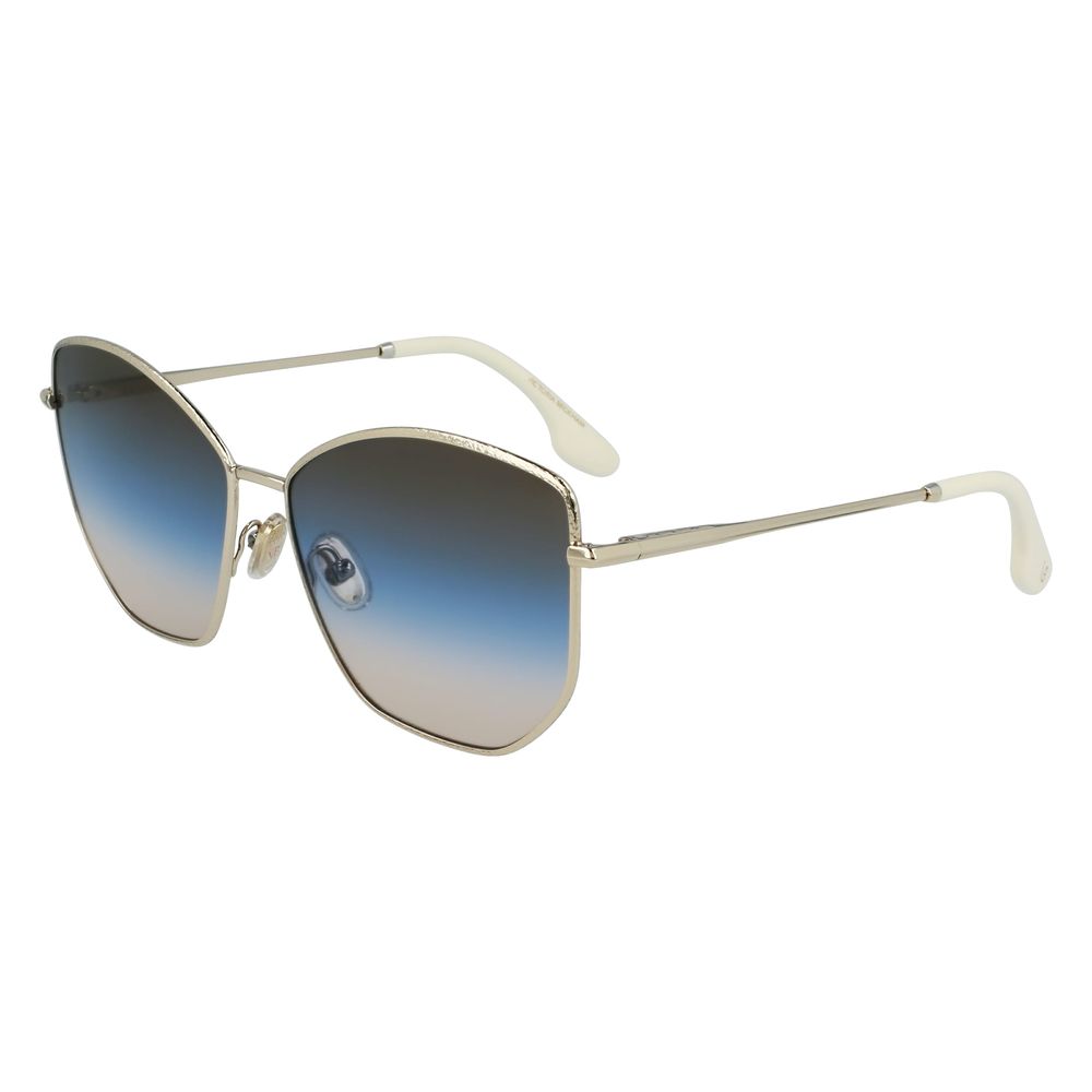 Victoria Beckham Sonnenbrille aus Goldmetall