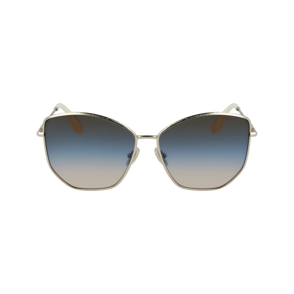 Victoria Beckham Sonnenbrille aus Goldmetall