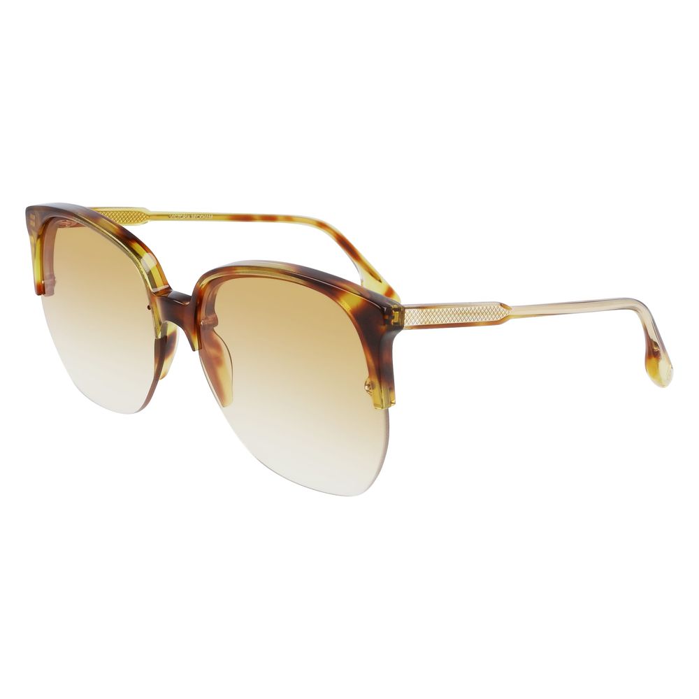 Victoria Beckham Braune Sonnenbrille aus Acetat