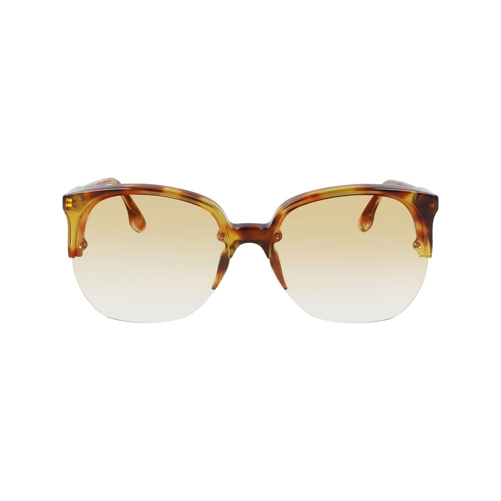 Victoria Beckham Braune Sonnenbrille aus Acetat