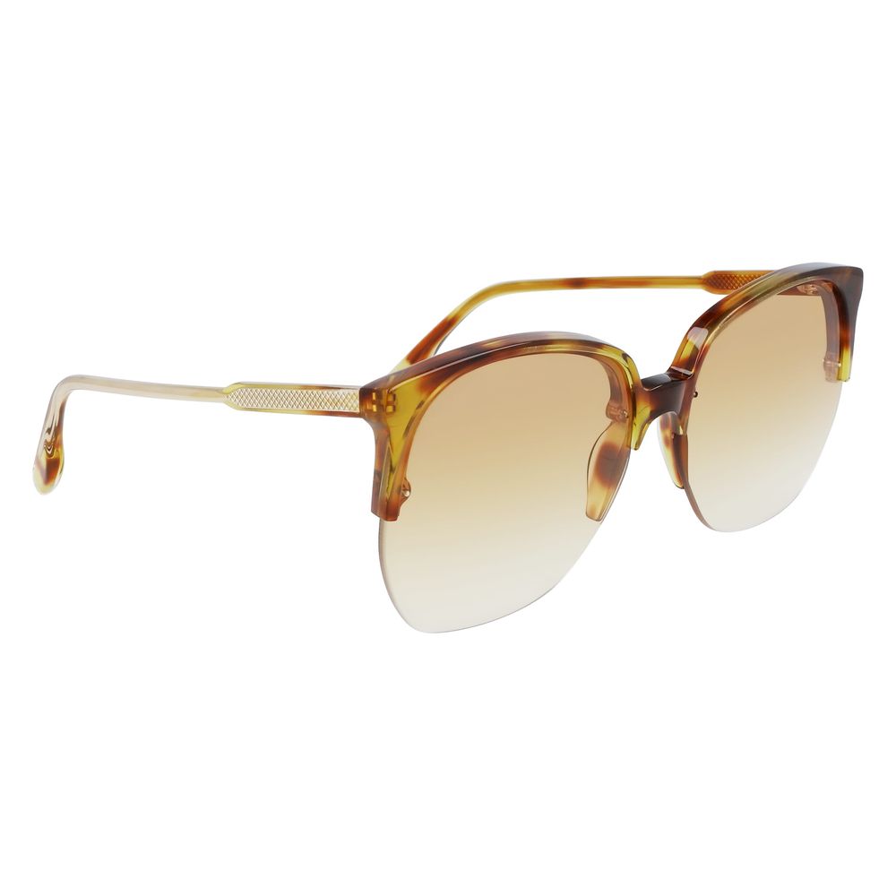 Victoria Beckham Braune Sonnenbrille aus Acetat