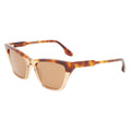 Victoria Beckham Braune Sonnenbrille aus Acetat
