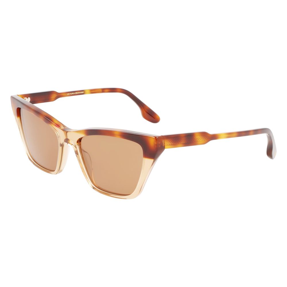 Victoria Beckham Braune Sonnenbrille aus Acetat