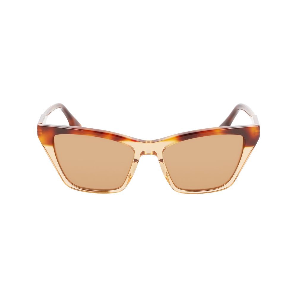 Victoria Beckham Braune Sonnenbrille aus Acetat