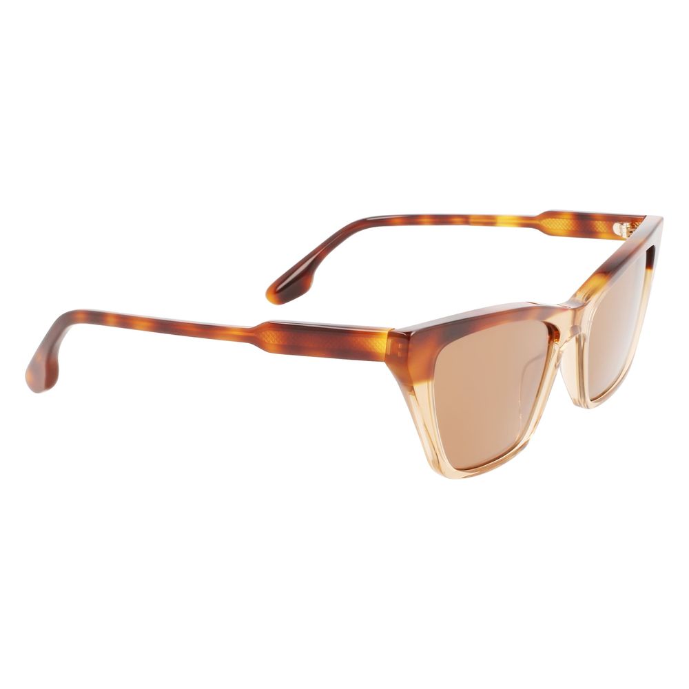 Victoria Beckham Braune Sonnenbrille aus Acetat