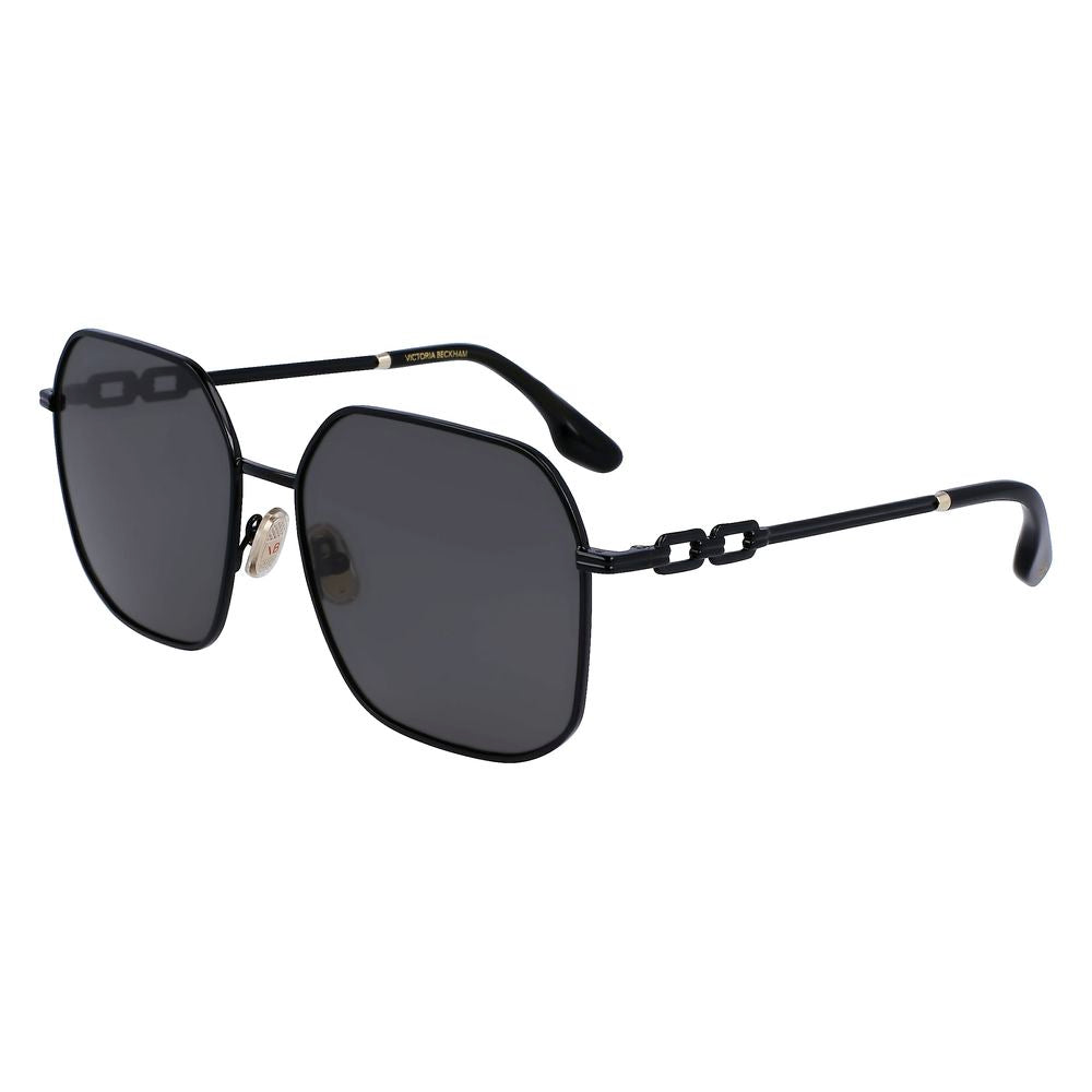 Victoria Beckham Schwarze Sonnenbrille aus Metall