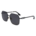 Victoria Beckham Schwarze Sonnenbrille aus Metall