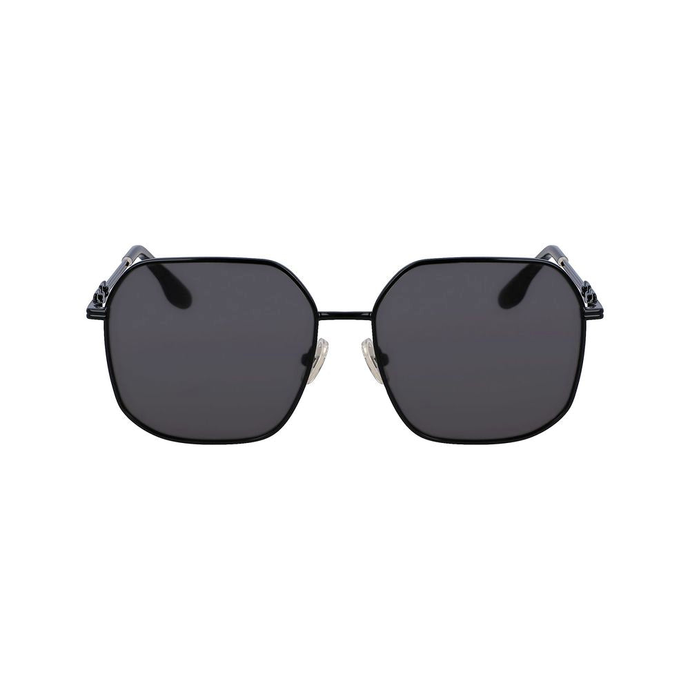 Victoria Beckham Schwarze Sonnenbrille aus Metall
