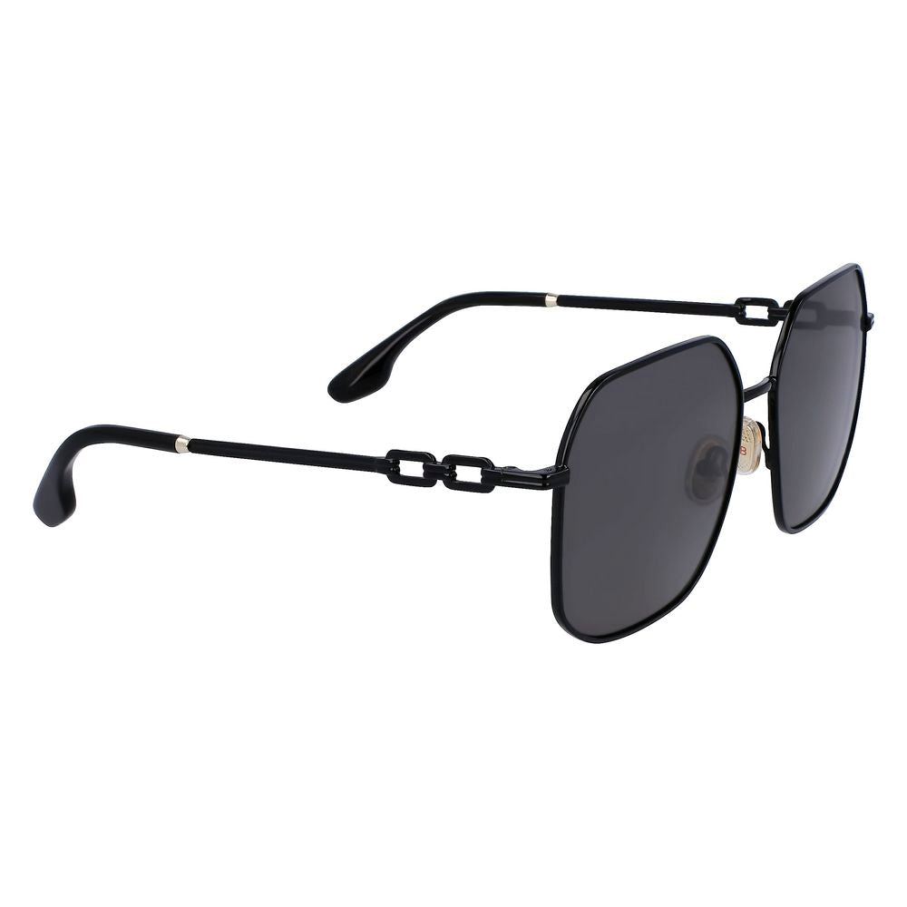 Victoria Beckham Schwarze Sonnenbrille aus Metall