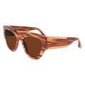 Victoria Beckham Braune Sonnenbrille aus Acetat