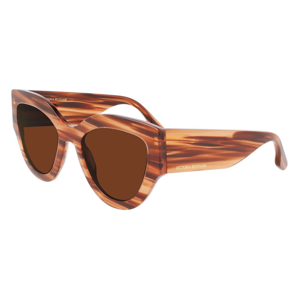 Victoria Beckham Braune Sonnenbrille aus Acetat