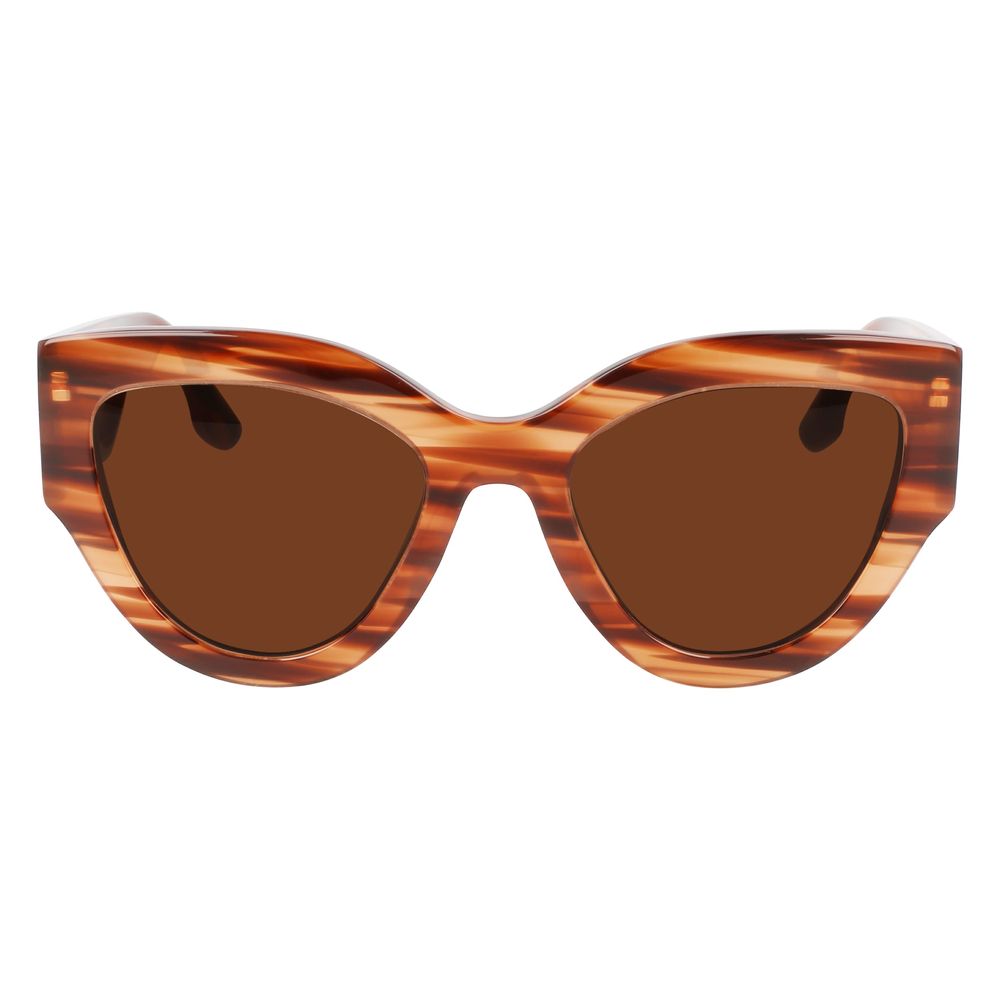 Victoria Beckham Braune Sonnenbrille aus Acetat