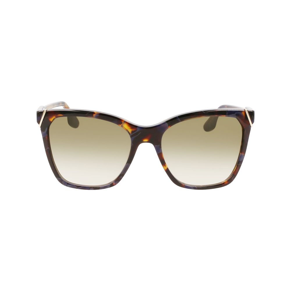 Victoria Beckham Blaue Sonnenbrille aus Acetat