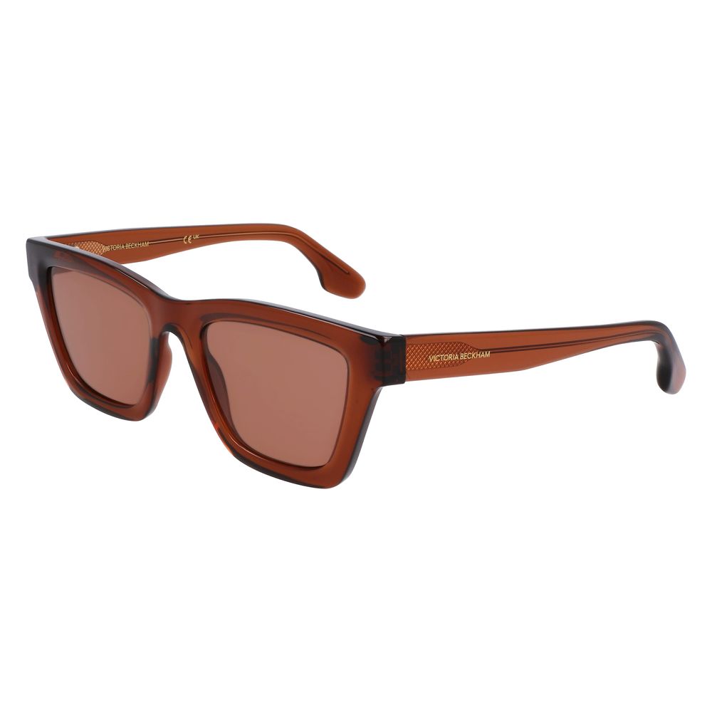 Victoria Beckham Braune Sonnenbrille aus injected Material