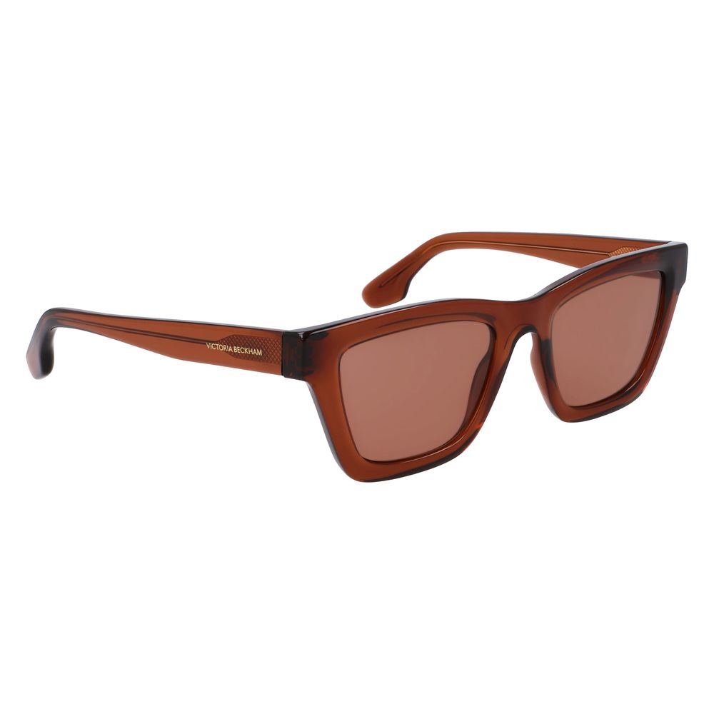 Victoria Beckham Braune Sonnenbrille aus injected Material