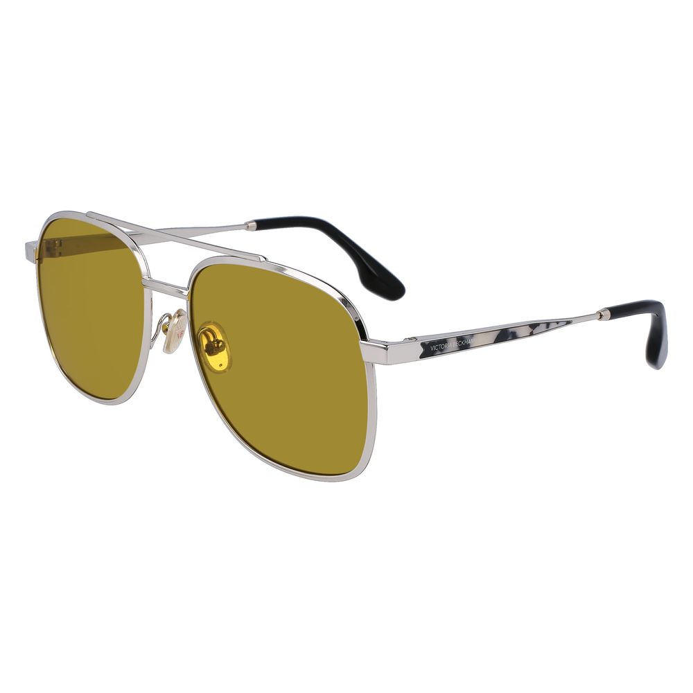 Victoria Beckham Graue Sonnenbrille aus Metall