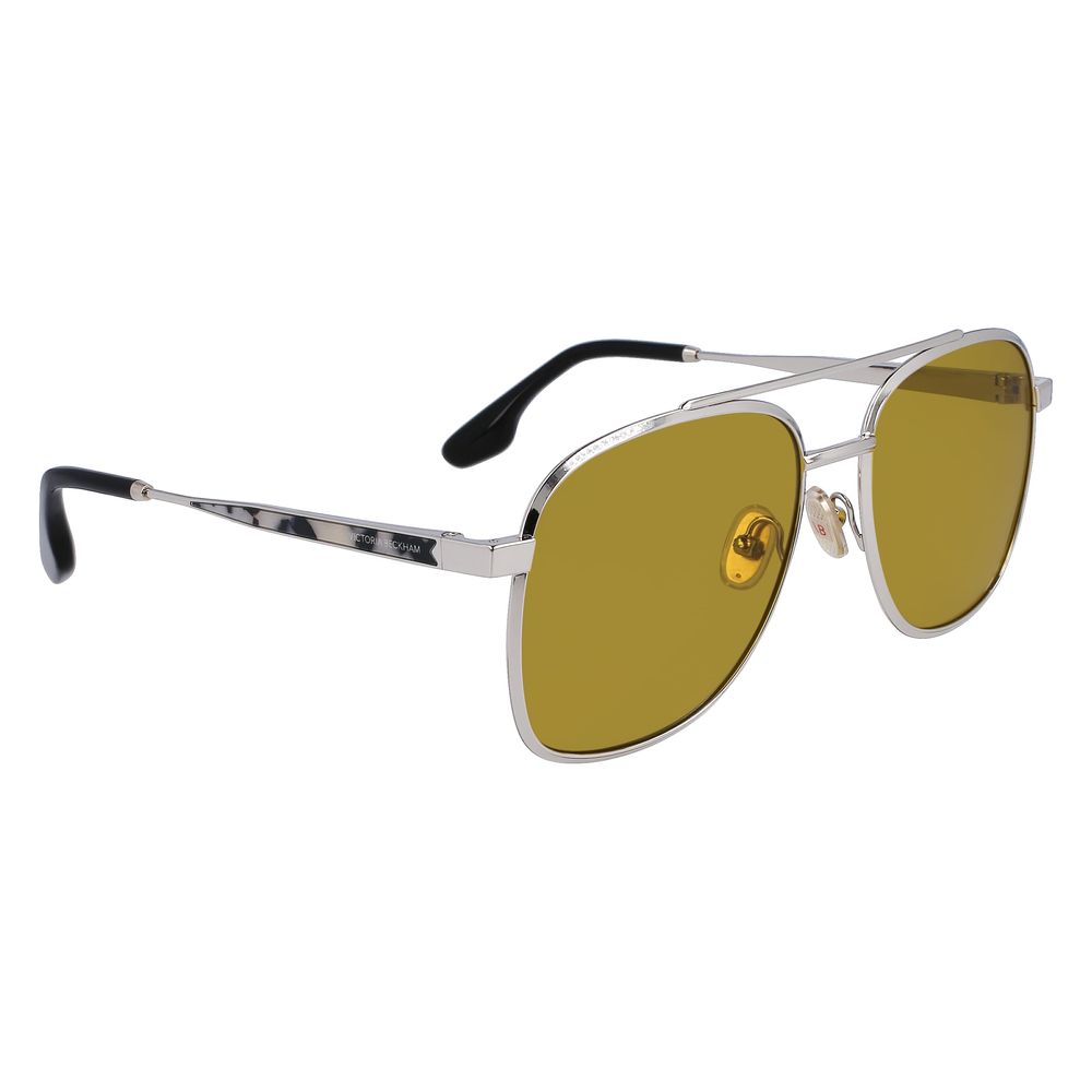 Victoria Beckham Graue Sonnenbrille aus Metall