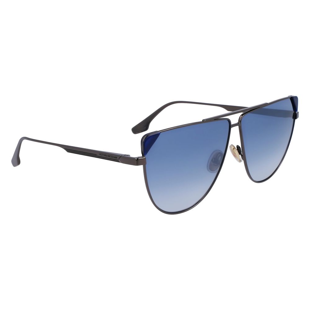 Victoria Beckham Blaue Sonnenbrille aus Metall