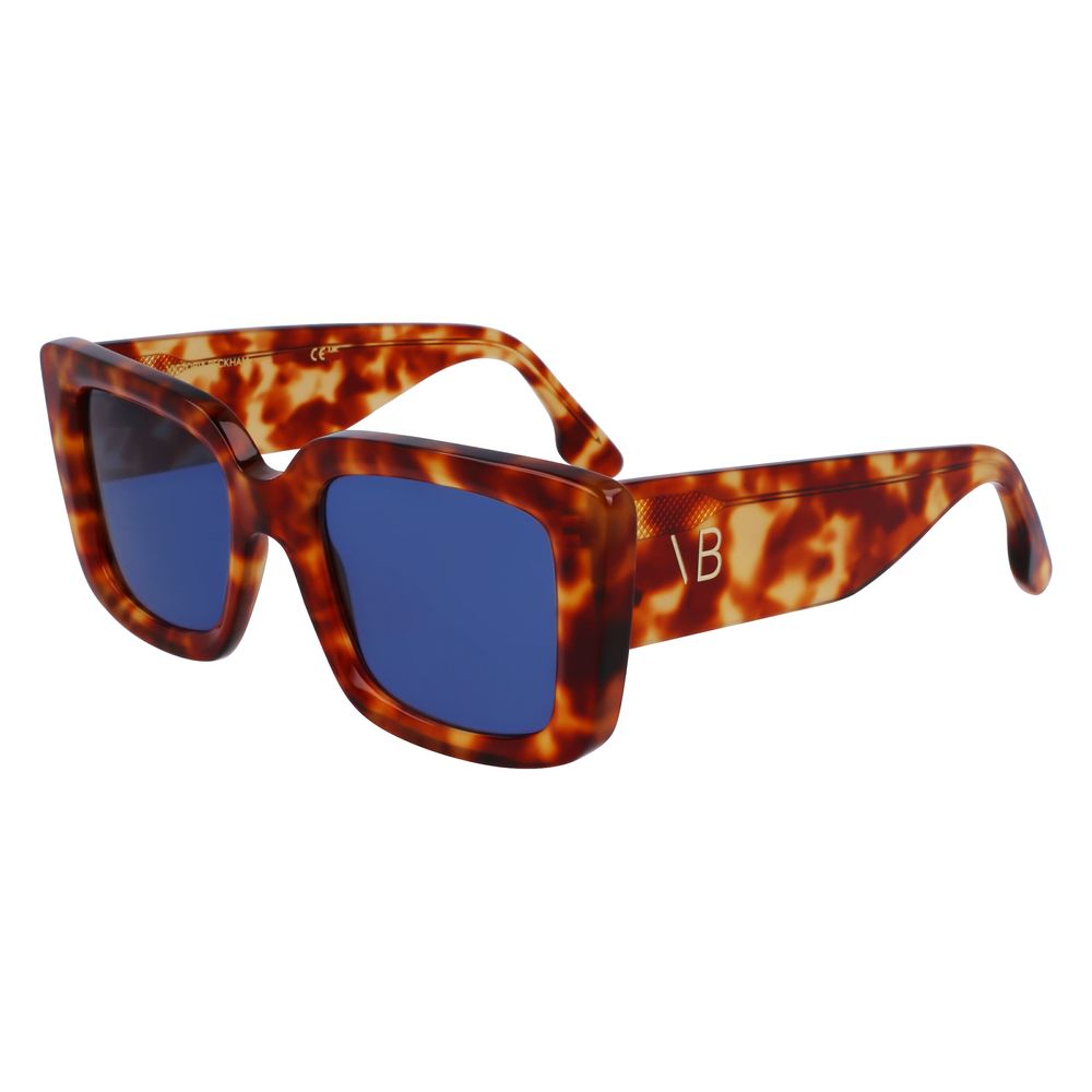Victoria Beckham Braune Sonnenbrille aus Acetat