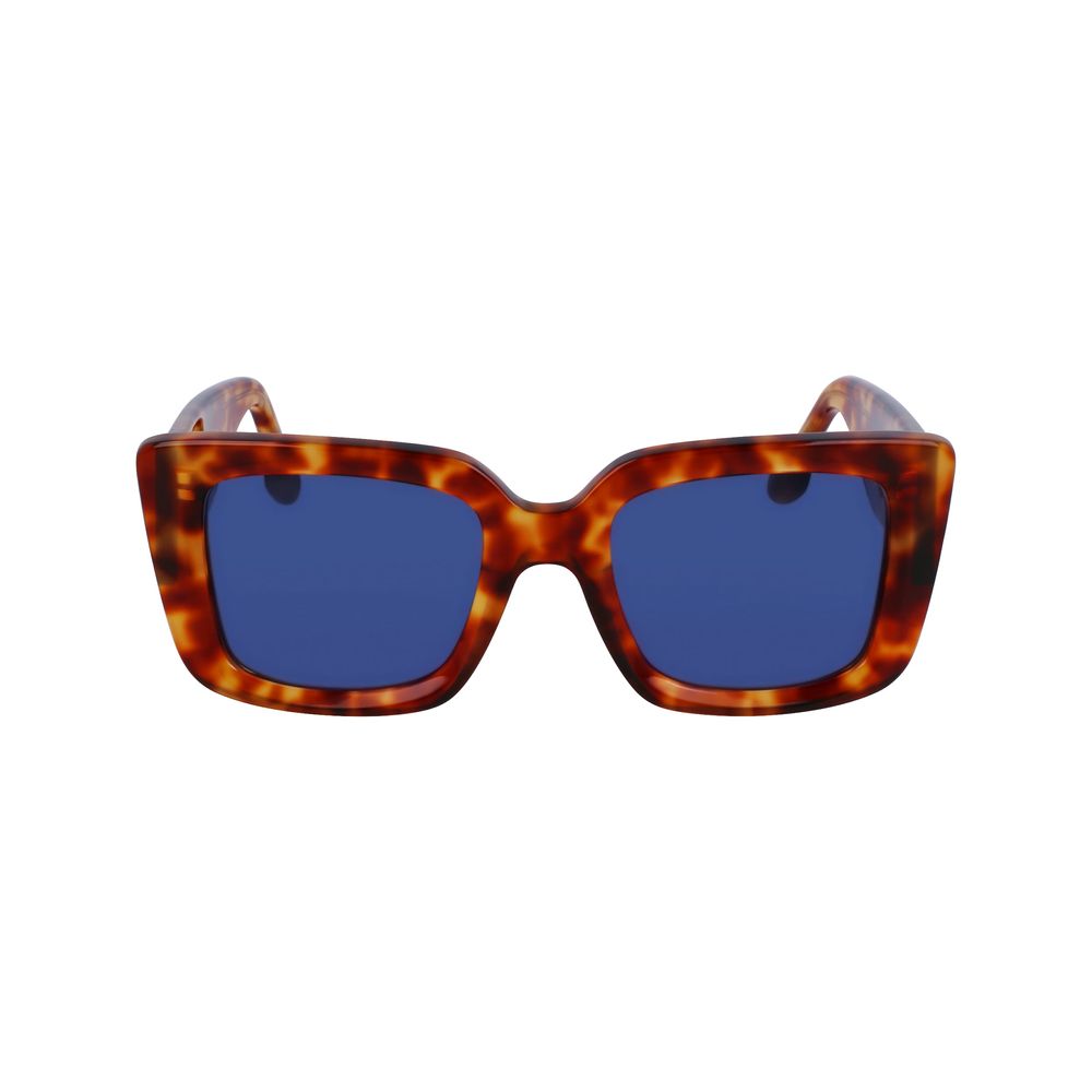 Victoria Beckham Braune Sonnenbrille aus Acetat