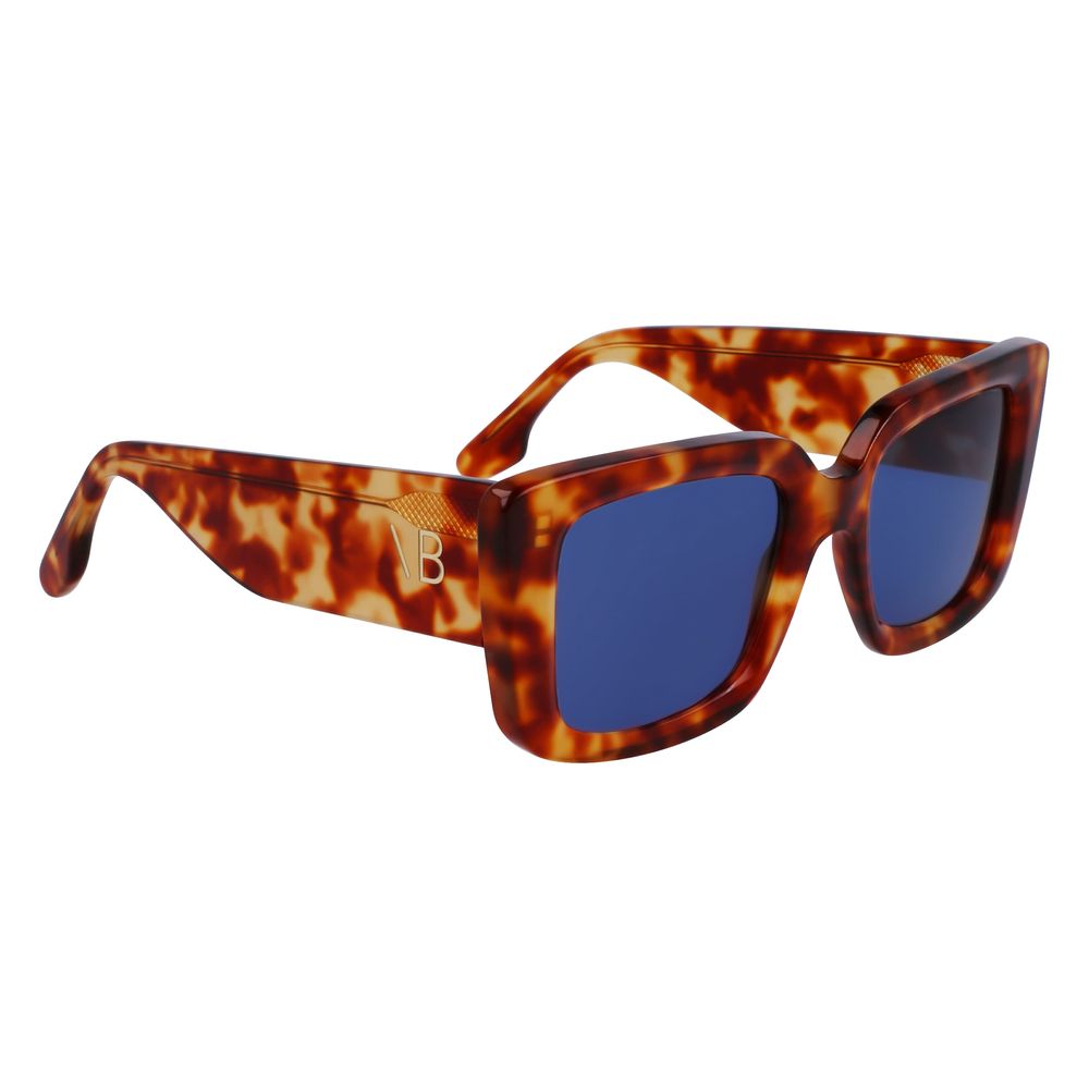 Victoria Beckham Braune Sonnenbrille aus Acetat