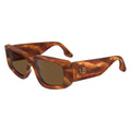 Victoria Beckham Brown Acetate Sunglasses