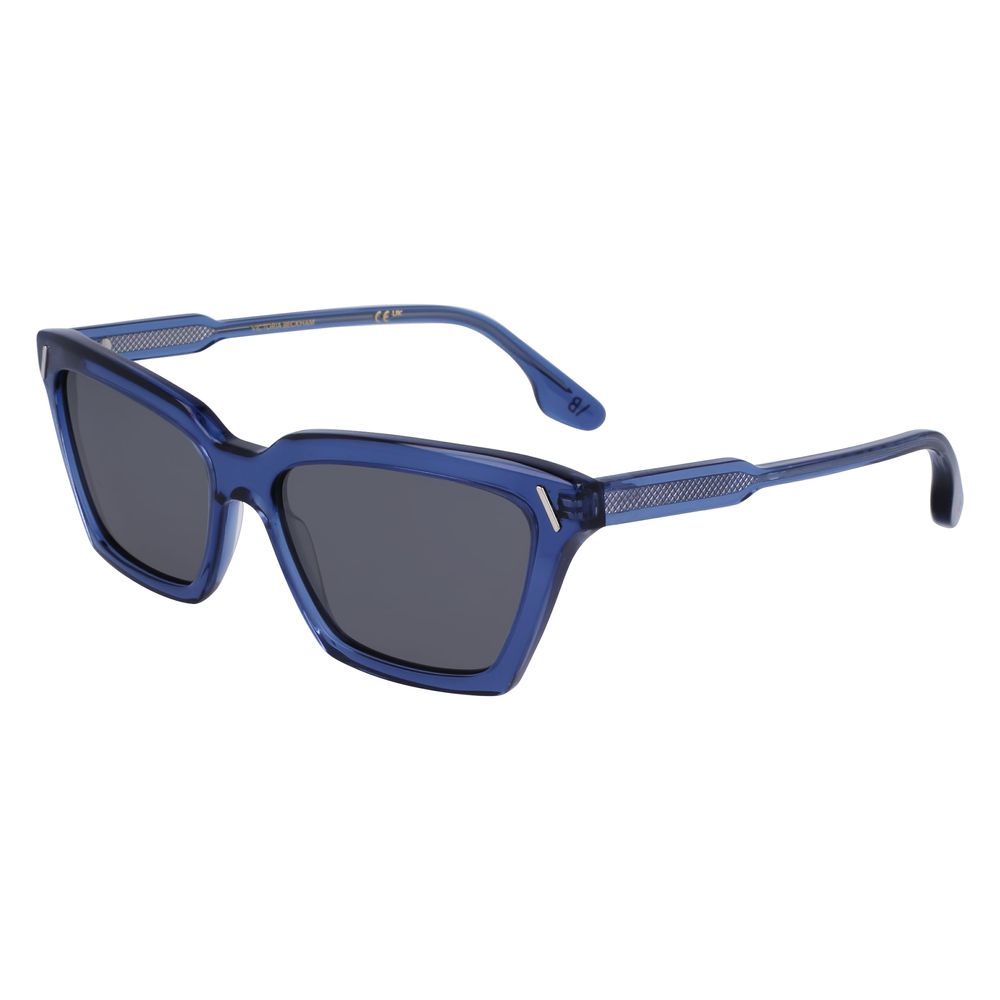 Victoria Beckham Blaue Sonnenbrille aus Acetat