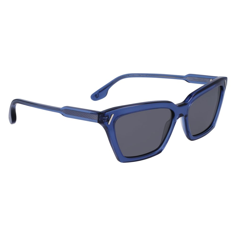 Victoria Beckham Blaue Sonnenbrille aus Acetat