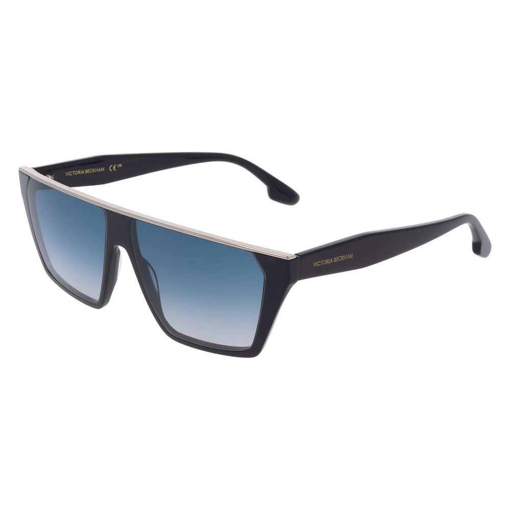 Victoria Beckham Blaue Sonnenbrille aus Acetat