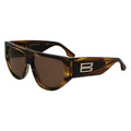 Victoria Beckham Brown Acetate Sunglasses