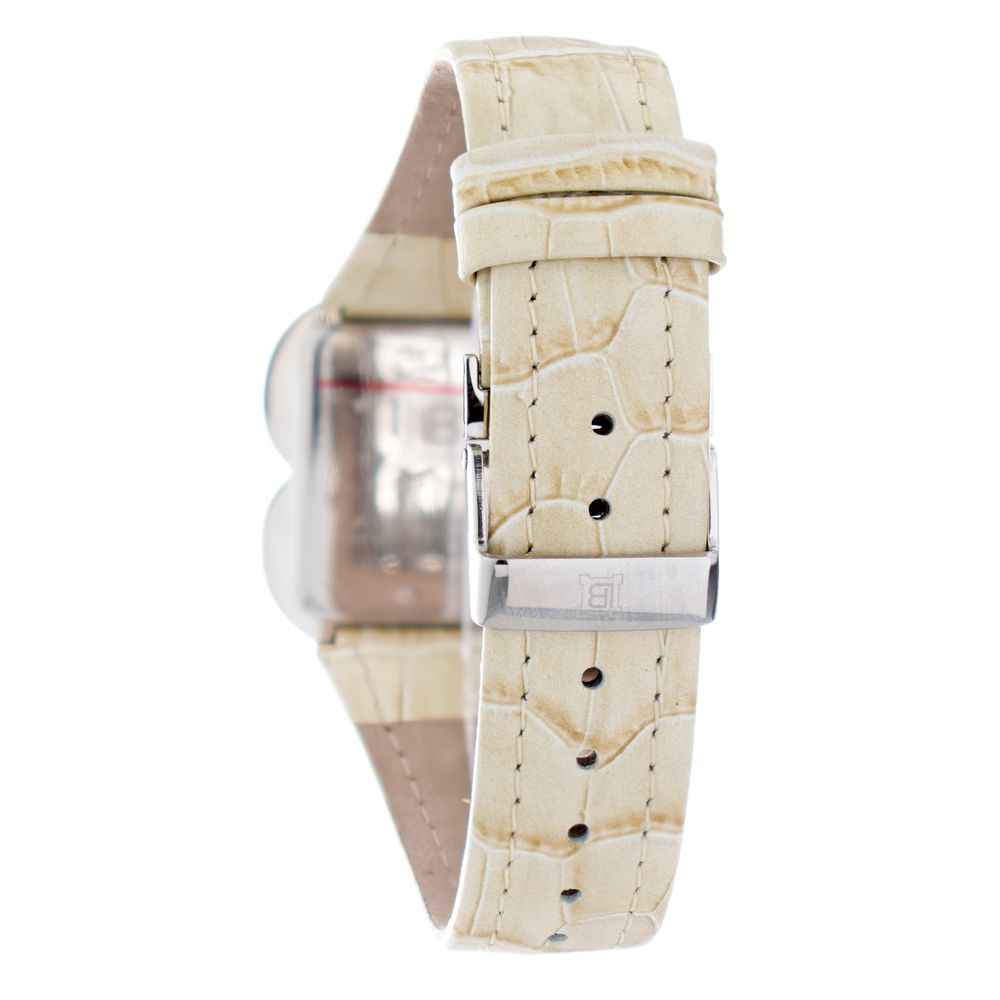 Laura Biagiotti Beige Lederkleid-Uhr