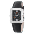 Laura Biagiotti Schwarze Edelstahl-Dresswatch