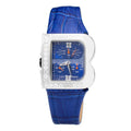 Laura Biagiotti Blaue Leder Armbanduhr