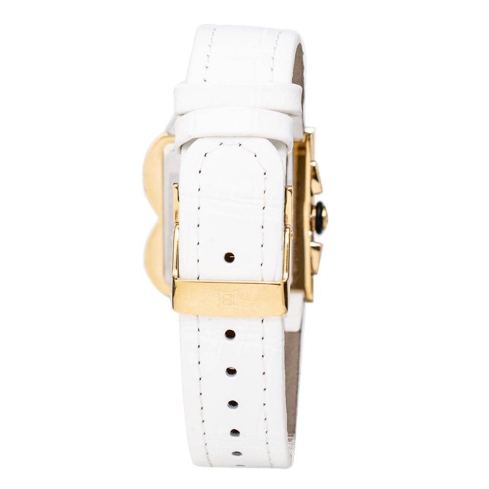 Laura Biagiotti Weiße Lederkleid-Uhr