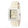 Laura Biagiotti Beige Lederkleid Uhr