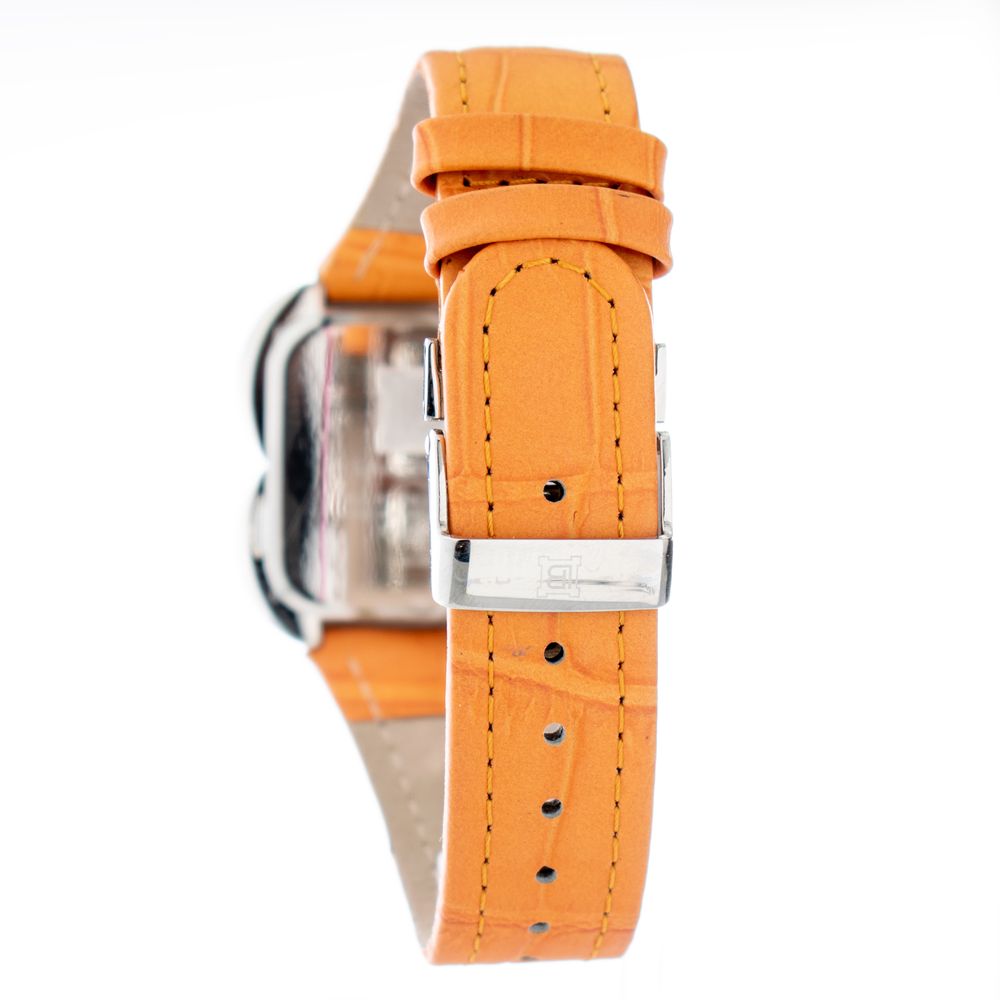 Laura Biagiotti Orange Lederkleid-Uhr