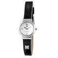 Laura Biagiotti Schwarze Lederkleid-Uhr