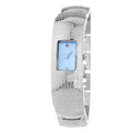 Laura Biagiotti Silberne Edelstahl-Dresswatch