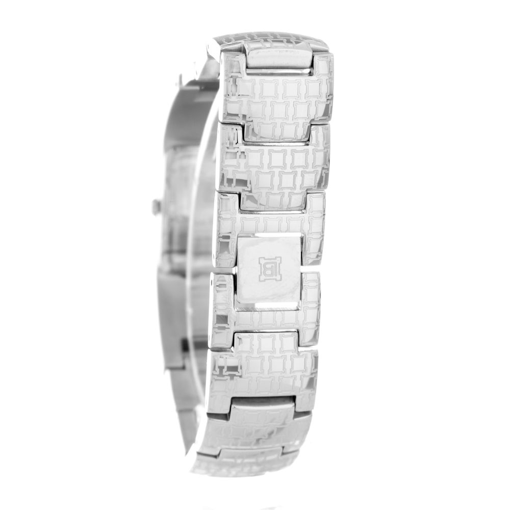 Laura Biagiotti Silberne Edelstahl-Dresswatch