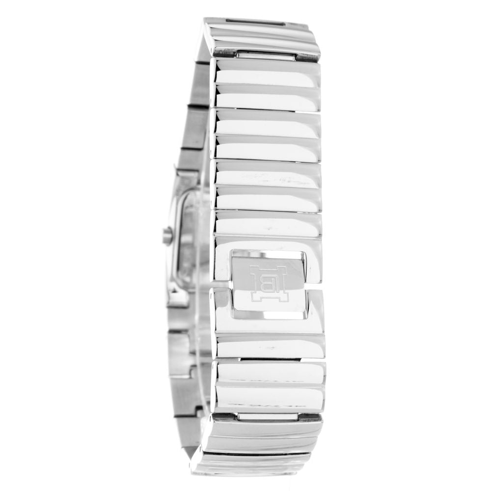 Laura Biagiotti Silberne Edelstahl-Dresswatch