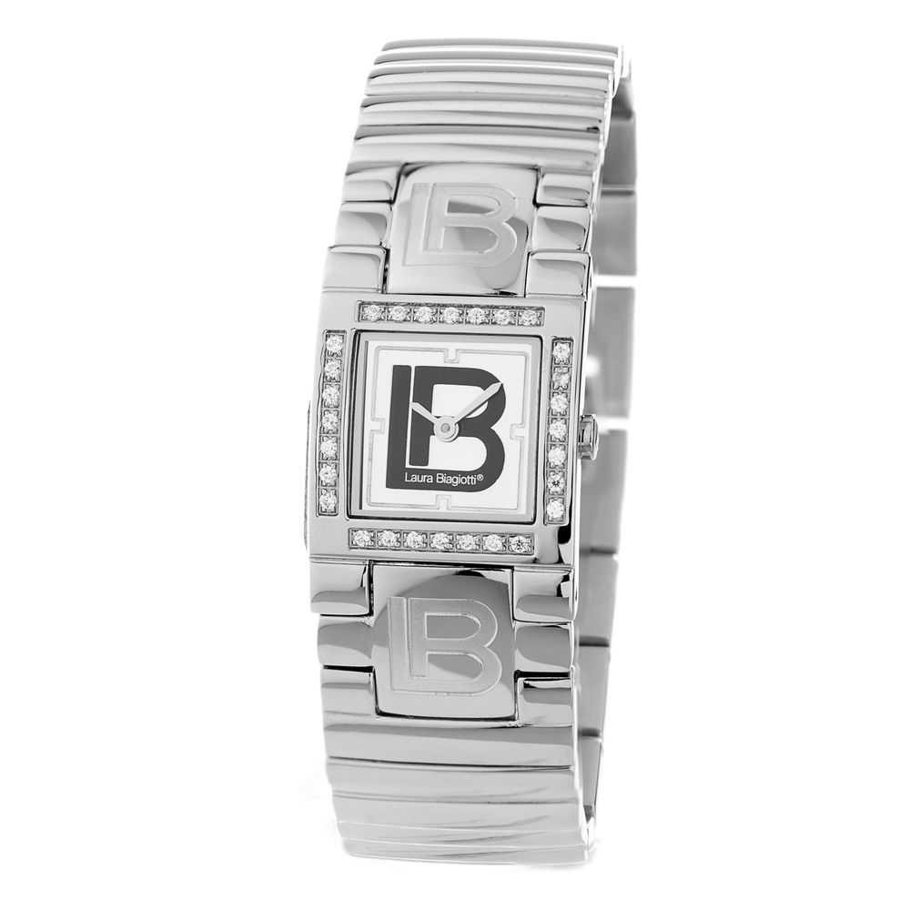 Laura Biagiotti Armbanduhr aus Edelstahl in Silber