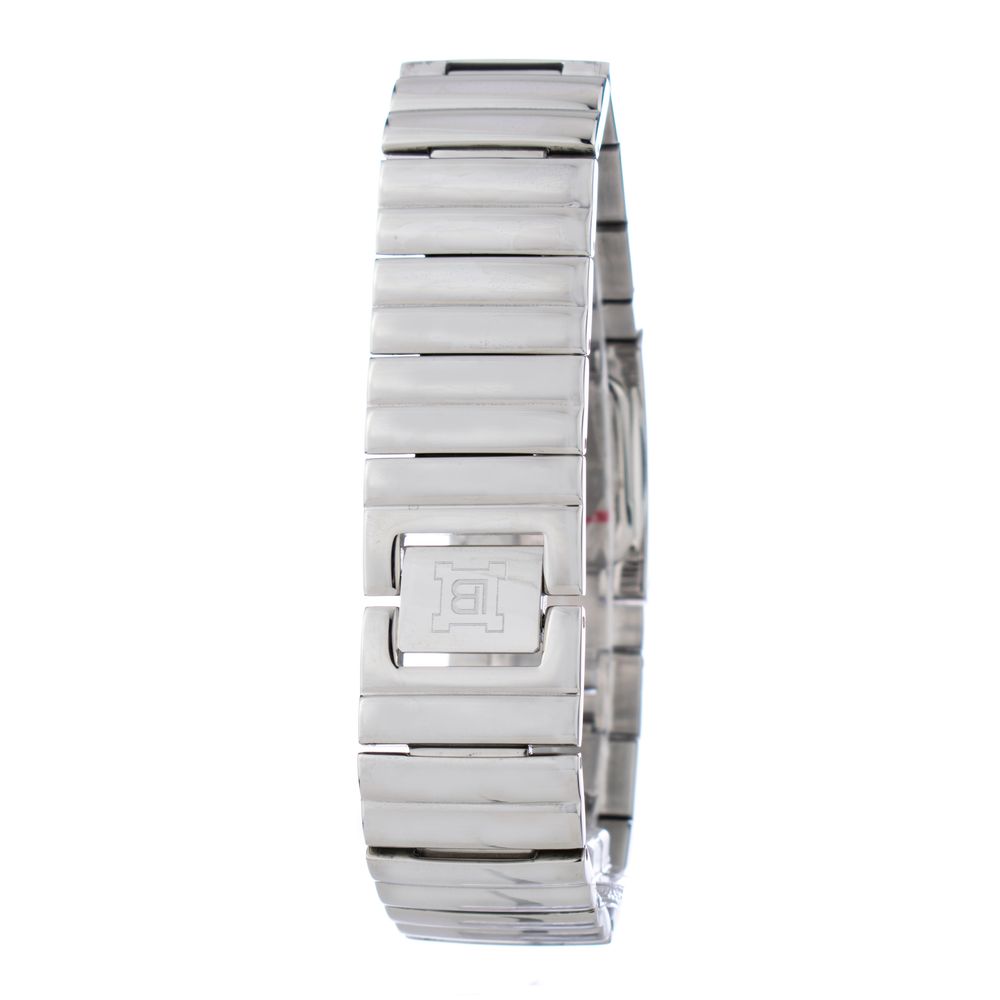 Laura Biagiotti Silberne Edelstahl-Dresswatch