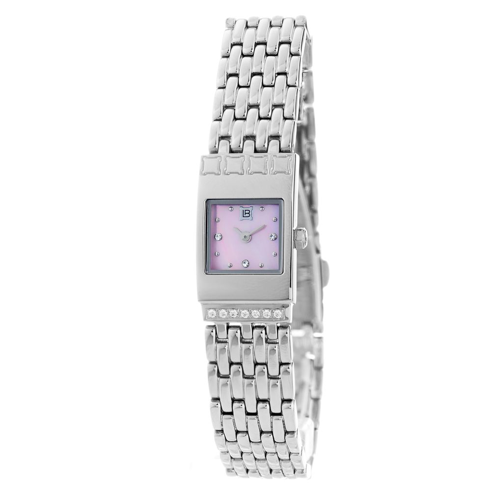 Laura Biagiotti Silberne Edelstahl-Dresswatch
