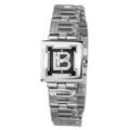 Laura Biagiotti Silberne Edelstahl-Dresswatch